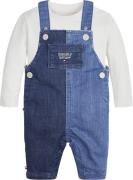 Tommy Hilfiger Baby Dungaree SET Str 2 år / 92 cm - Ivory Petal Buksed...