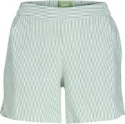 JJXX Jxsiva Oxford Shorts WVN Kvinde Grayed Jade/stripes Casual Shorts...