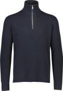 Lindbergh Half zip rib Knit Mand Blå Turtlenecks Str L - hos Magasin