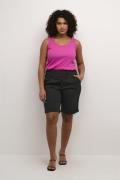 Kaffe Curve Kcjenna Bermuda Shorts Kvinde Black Deep Bermudashorts Str...