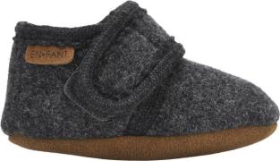 En Fant Baby Wool Slippers Dark Grey Melange Hjemmesko Str 23\24 - Uld...