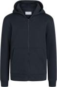 Grunt Caivano Hood Zip Str S/10Y - Navy Hættetrøjer hos Magasin