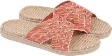 Lovelies Matara Triple Cross Sandal w/ Jute Sole Kvinde Mandarin Red F...