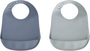 Liewood Tilda Silicone bib Solid 2 Pack One Size - Hagesmække hos Maga...