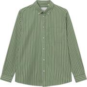 Les Deux Kent Poplin Shirt Mand Light Ivory/vintage Green Langærmede S...