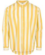 Magasin Adnan Resort Shirt Organic Gots Mand Sulphur / Bright White La...