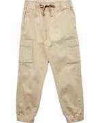 Magasin Alex 1 Cargo Organic Str 4 Beige Bukser Bomuld