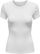 ONLY Onleasy S/S Oneck TOP BOX JRS Kvinde Bright White Toppe Regular F...