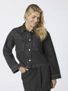 Neo Noir Emilia D Jacket Kvinde Dark Grey Denimjakker Str 40 - Bomuld ...