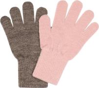 Melton Comfy Gloves 2pack 3-6Y - Vanter & Luffer Uld hos Magasin