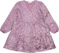 The New Tnmarla L_S Dress Str 110-116 cm/5-6 år - Crushed Berry Kjoler...