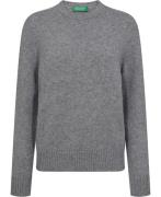 United Colors of Benetton Sweater L/S Kvinde Grå Sweaters Str L - hos ...