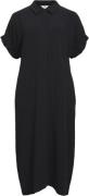 Object Objsanne Tiana S/S Dress Noos Kvinde Black Midi Kjoler Str 40 -...