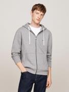 Tommy Hilfiger Essential Fleece ZIP Through Mand Medium Grey Heather H...