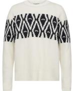 J. Lindeberg Jalen Jacquard Knitted Sweater Mand Whisper White Sweater...