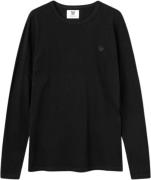 Wood Wood Mel Long Sleeve Mand Black/black Langærmede T-shirts Str L -...