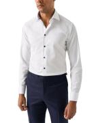 ETON Contemporary Fit White Floral Effect Signature Twill Shirt Mand H...