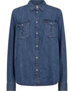 Lee Regular_Western_Shirt Peaked_Intere Kvinde Medium Denim Langærmede...