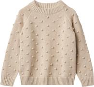 Fliink BON DOT Pullover Str 6Y/116 - Sandshell Bluser Bomuld hos Magas...