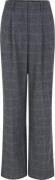 Soft Rebels Srannie Pant Kvinde Checked Grey Melange Bukser Med Lige B...