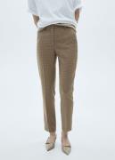 MANGO Trousers. - Warm Kvinde Brown Bukser Med Lige Ben Str 40 - hos M...