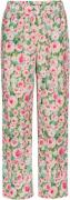 HUNKØN Laura Trousers Kvinde Floral Bukser Med Lige Ben Str XS - hos M...