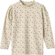 Fliink Kelly LS Puff Blouse Str 6Y/116 - Sandshell Aop. Bluser Viskose...