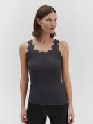 Rosemunde Silk top w/ Lace Kvinde Magnet Toppe Str L - hos Magasin