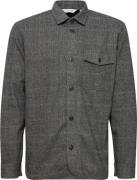 Casual Friday Cfalvin LS Herringbone Overshirt Mand Anthracite Black C...