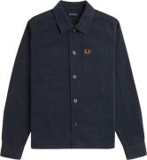 Fred Perry M6627 Mand Blå Overshirts Str M - Bomuld hos Magasin