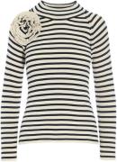 Bitte Kai Rand Bloom Kvinde Ivory/black Stripe Sweaters Str L - hos Ma...