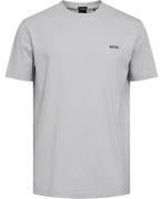 BOSS Tee Mand Light/pastel Grey Kortærmede T-shirts Str L - hos Magasi...