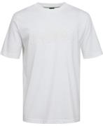 BOSS Tee Dropneedle Mand Hvid Kortærmede T-shirts Str L - hos Magasin