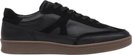 Garment Project Liga Black Leather Mand Black Sneakers Str 40 - Nylon ...