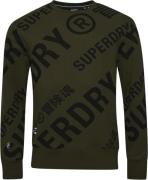 Superdry Code CL AOP Sweatshirt S - Sweatshirts hos Magasin