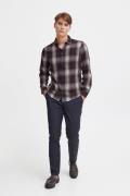 Casual Friday Cfanton LS Checked Shirt Mand Dark Navy Langærmede Skjor...