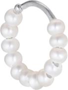 Jane Kønig ROW | Pearl Twist Earring | Silver One Size - Creoler hos M...