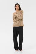 Karen by Simonsen Kbzelda O'neck Kvinde Walnut Melange Cardigans Class...