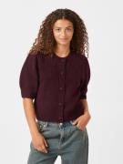 Neo Noir Trudy Knit Cardigan Kvinde Wine Sweaters Str 40 - Uld hos Mag...