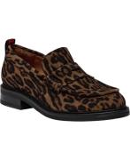 Billi Bi Sko A8446 Kvinde Leopardo Suede/red 545 Loafers Str 40 - hos ...