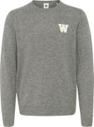 Wood Wood Wwtay L Mand Light Melange Grey Sweaters Str L - hos Magasin