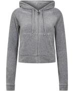 Juicy Couture Madison Hoodie Kvinde Silver Marl Overgangsjakker Str XX...