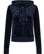 Juicy Couture Monogram Madison Hoodie Kvinde Night Sky Overgangsjakker...