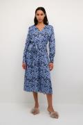 Karen by Simonsen Nikolekb Long Dress Kvinde Nikole Della Blue Midi Kj...