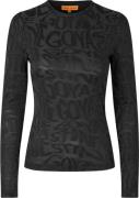 Stine Goya Elastic Long Sleeve Top, 2296 Logo Jersey Kvinde Liquified ...