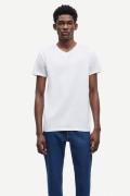 Samsøe Samsøe Kronos vn T-shir Mand White Kortærmede T-shirts Str L - ...