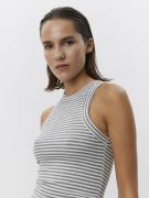 Sofie Schnoor Top Kvinde Grey Striped Tanktoppe Slim-fit Str L - hos M...