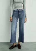 MANGO Catherin Culotte Highrise Jeans Kvinde Open Blue Bukser Str 46 -...