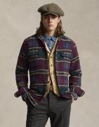 Polo Ralph Lauren Flannel Jacquardlsl-sps Mand 6507b Wine Jacquard Mul...