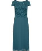 Christian Berg Cocktail Dress Kvinde Aqua Slate Midi Kjoler Str 40 - h...